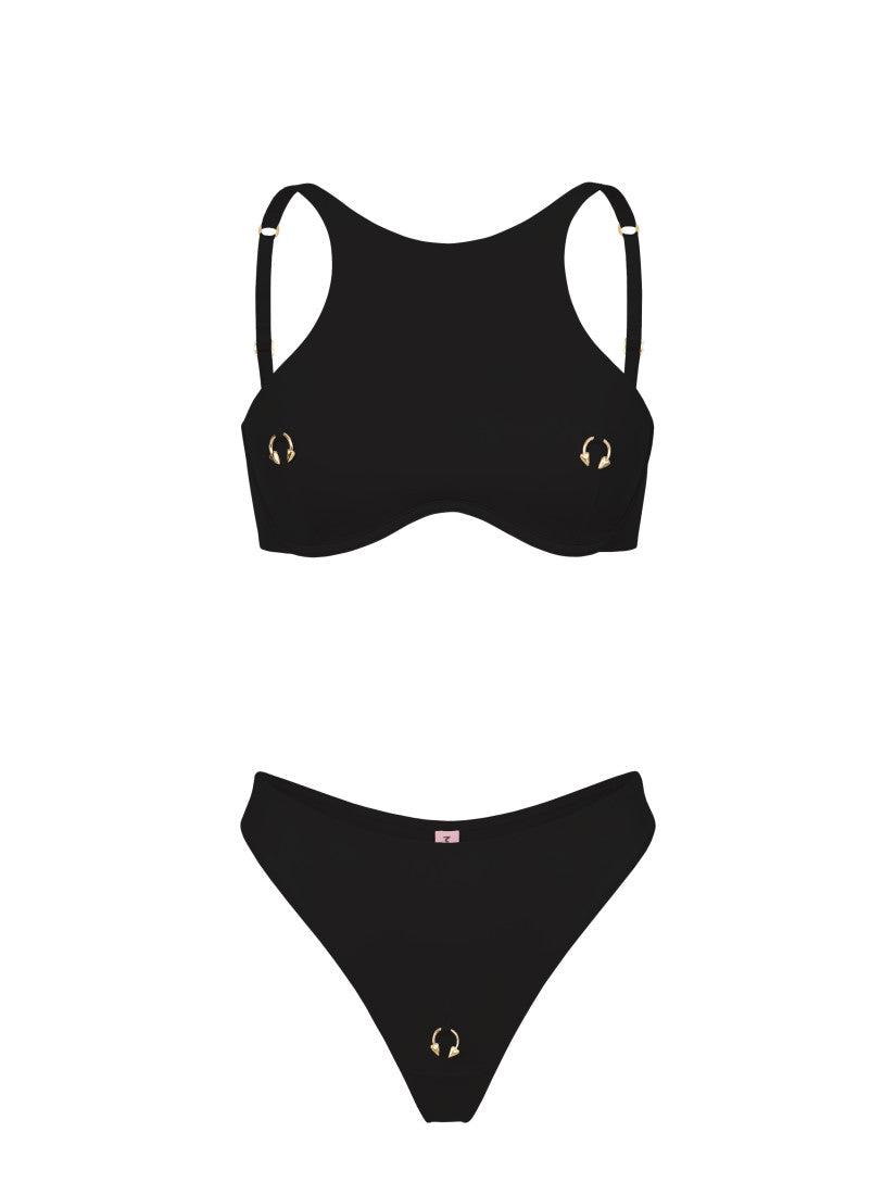 PIERCED SET BLACK