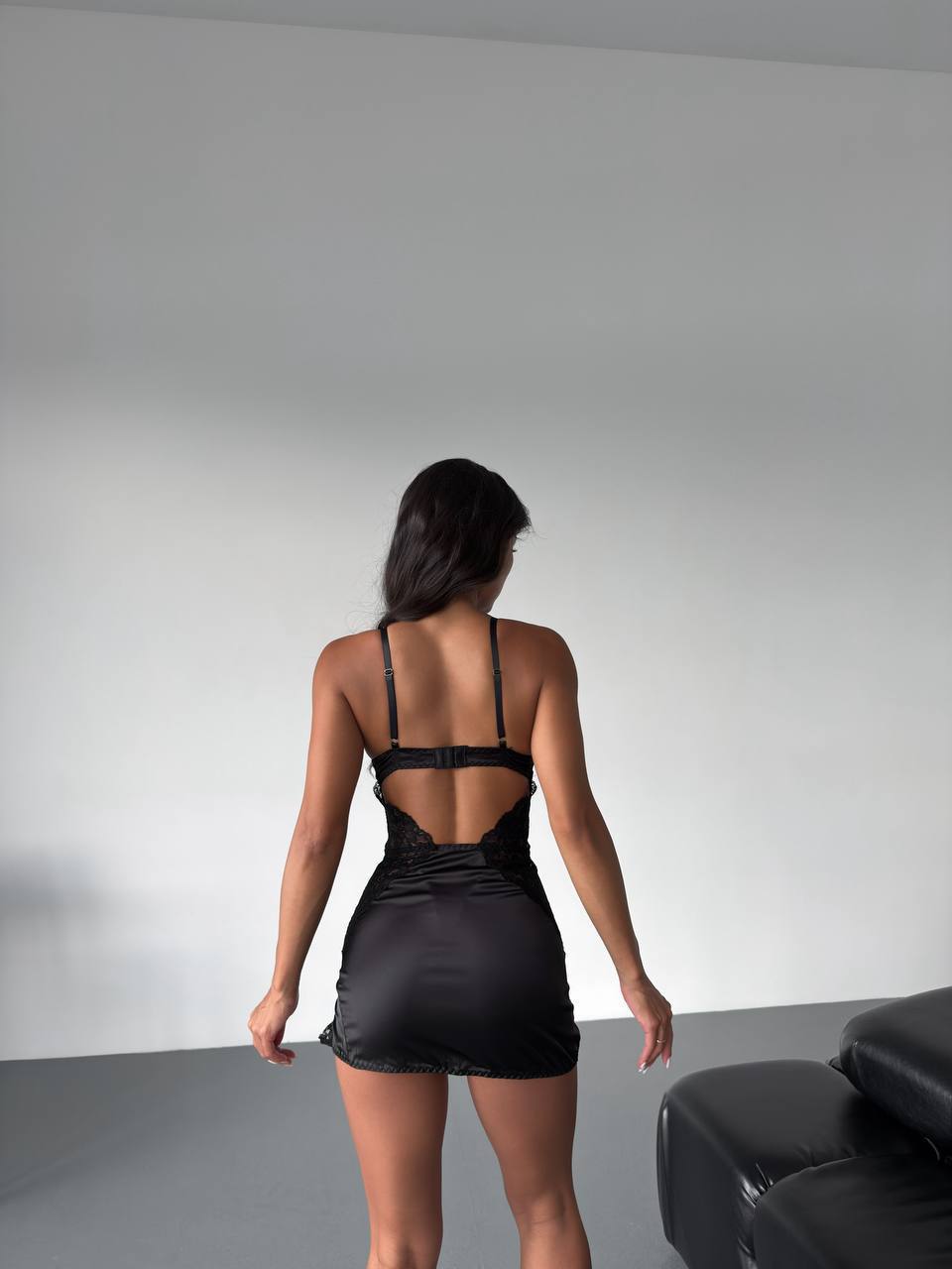 BLACK NIGHT DRESS