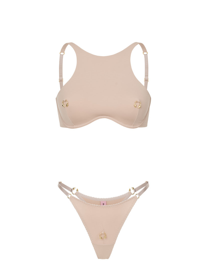 PIERCED SET BEIGE