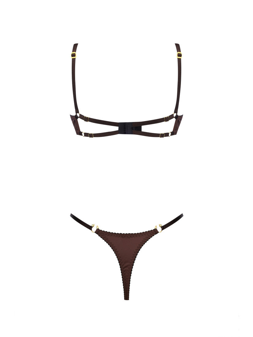 PIERCED SET CHOCO